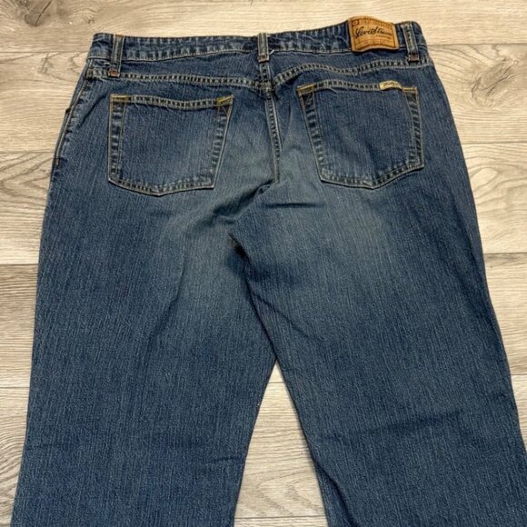 Levi Stretch Boot Cut Jeans Size 12 Short Womens Mid Rise Blue Medium Wash - Picture 5 of 13